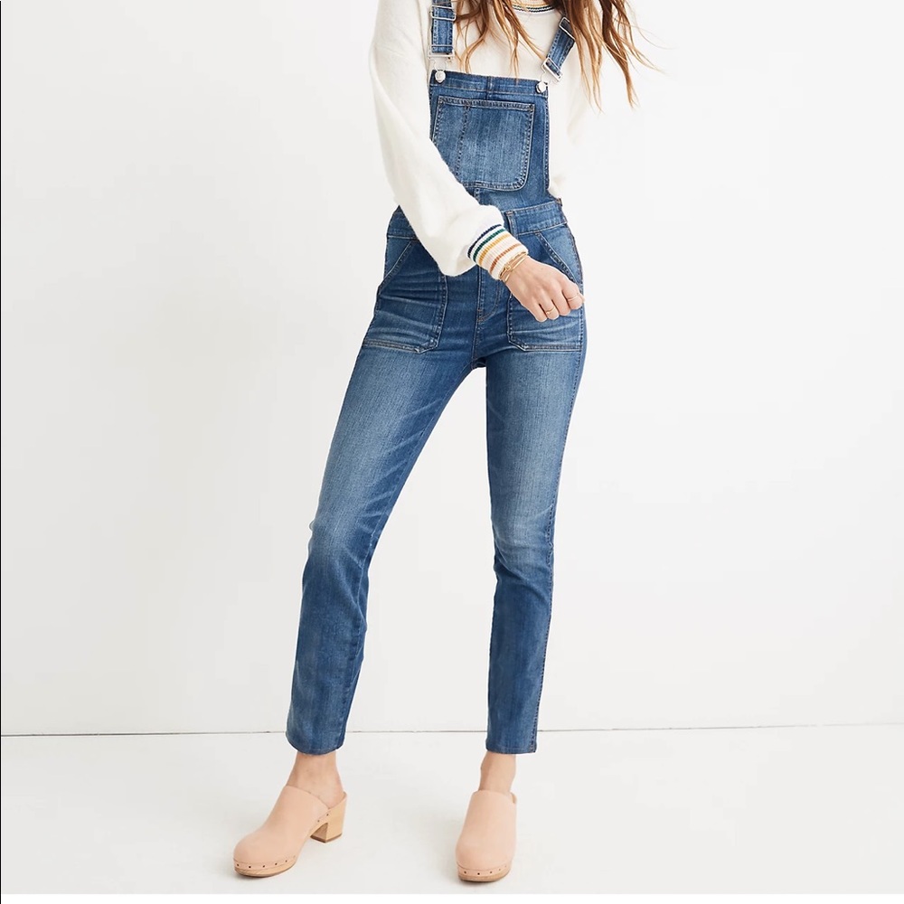 Madewell skinny overalls